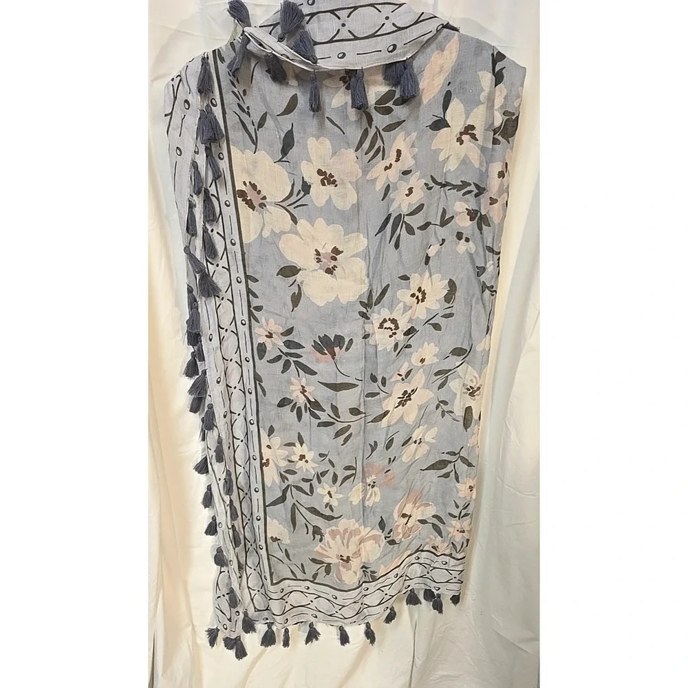 Beautiful Spartina 449 Floral Tassel Wrap Shawl Floral One Size‎ OS Boho